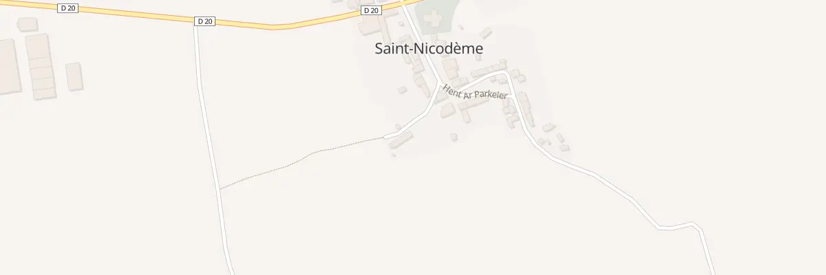 Plan du 2 Hent ar Parkeier à Saint-Nicodème