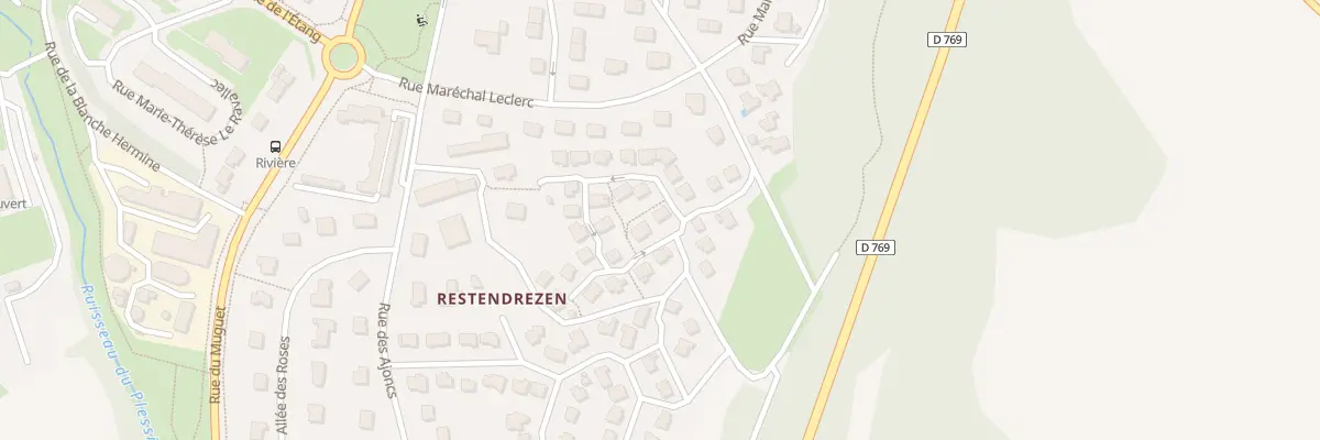 Plan du 16 Rue Jacques Brel à Caudan