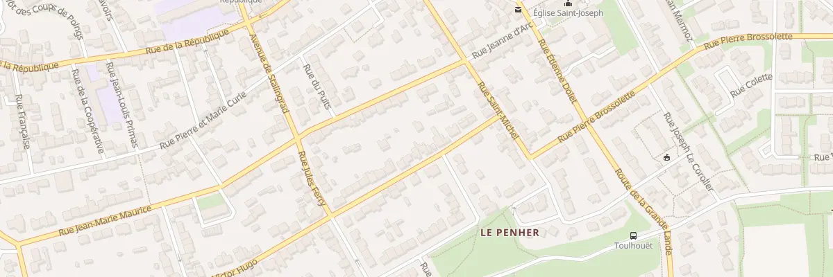 Plan du 75 Rue Victor Hugo à Lanester