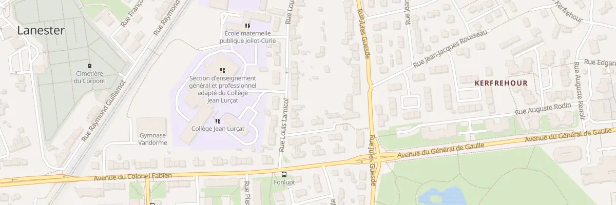 Plan du 49 Rue Louis Larnicol à Lanester