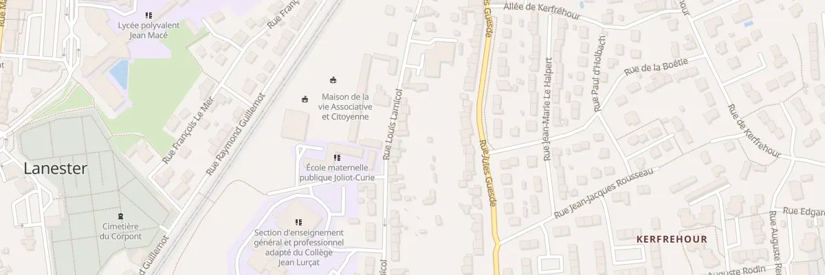 Plan du 19 Rue Louis Larnicol à Lanester