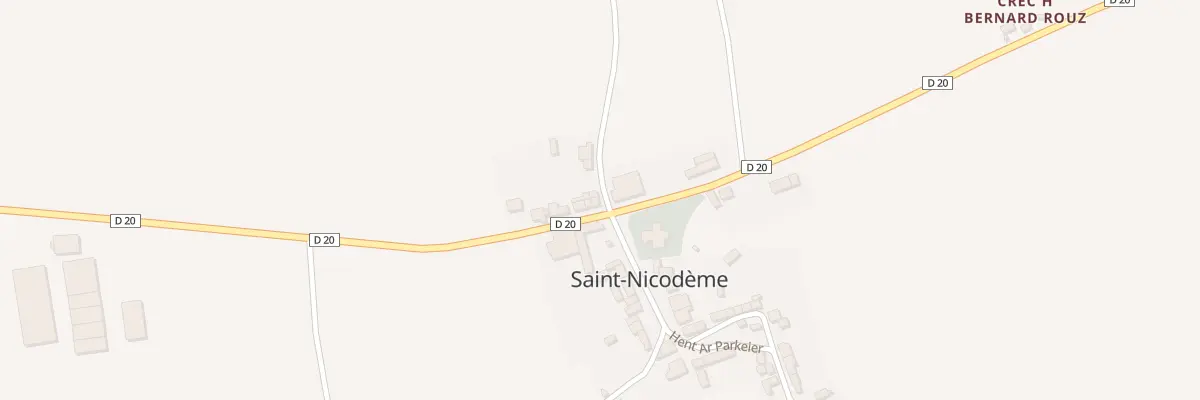 Plan du 11 Straed Ar 19avizebrel 1869 à Saint-Nicodème