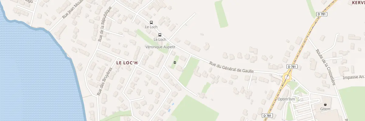 Plan du 33 Rue Général de Gaulle à Locmiquélic