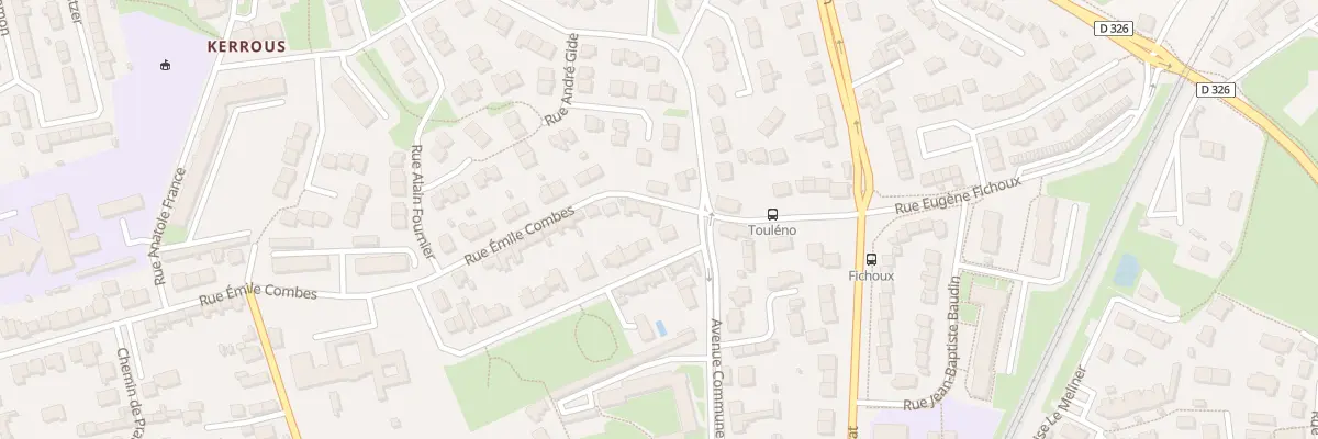 Plan du 74 Rue Emile Combes à Lanester