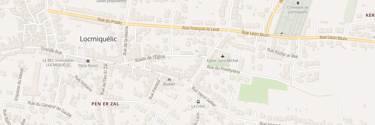 Plan du 6 Rue de l’Église à Locmiquélic