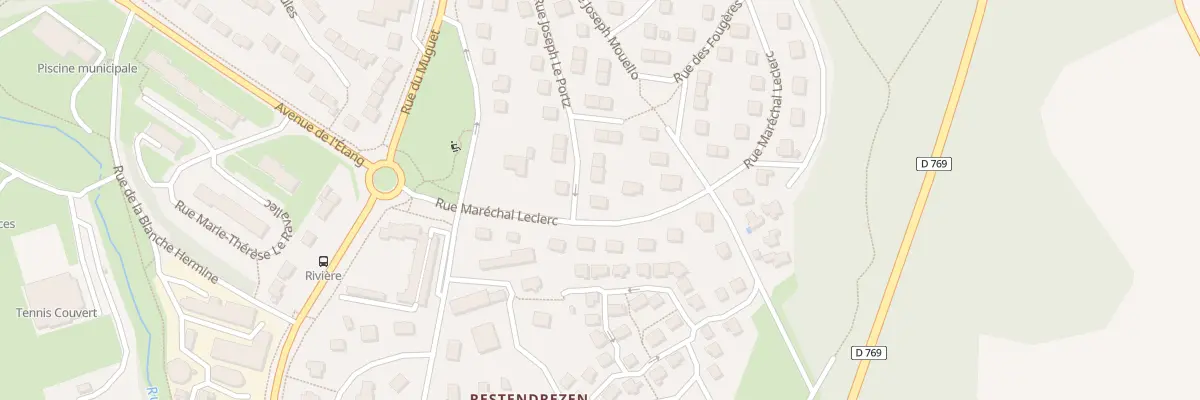 Plan du 23 Rue Maréchal Leclerc à Caudan