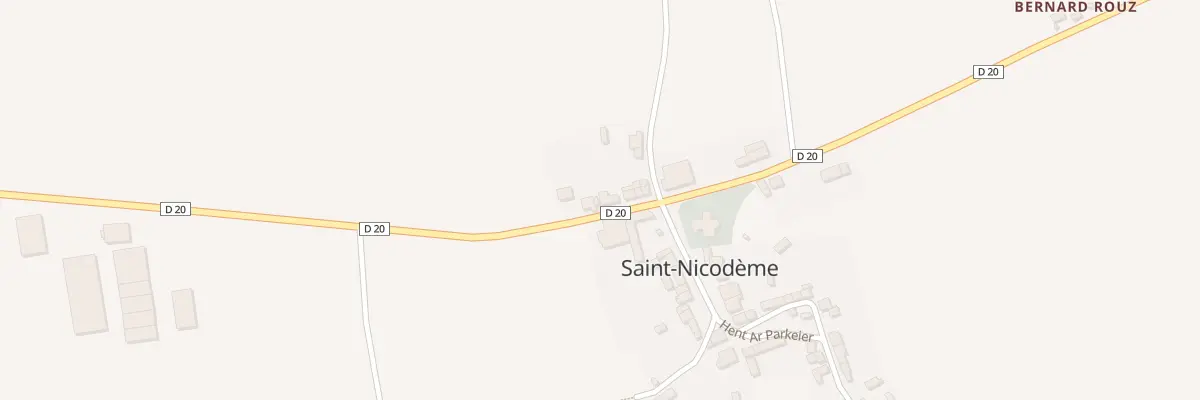 Plan du 3 Straed Ar 19avizebrel 1869 à Saint-Nicodème