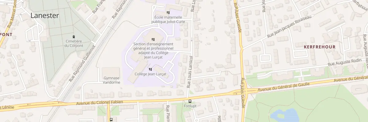 Plan du 34 Rue Louis Larnicol à Lanester