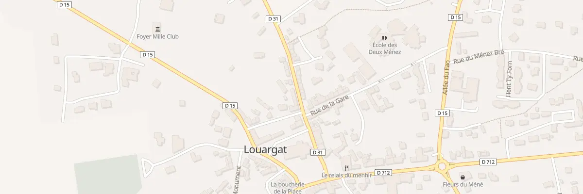 Plan du 1 Rue de Saint Eloi à Louargat