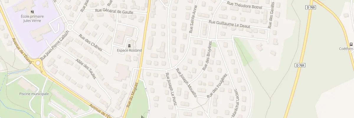 Plan du 24 Rue Auguste Brizeux à Caudan