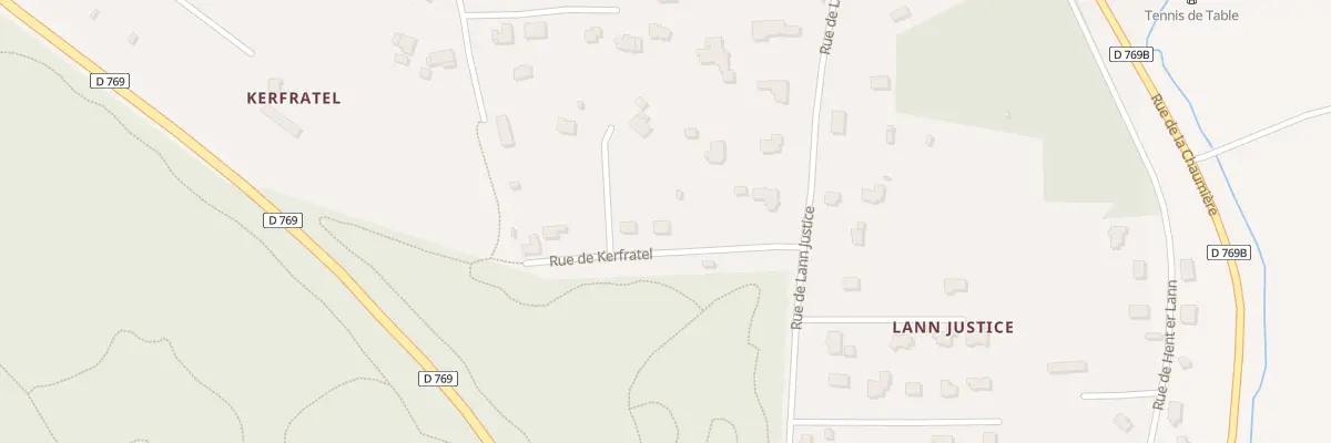 Plan du 4 Rue de Kerfratel à Inguiniel