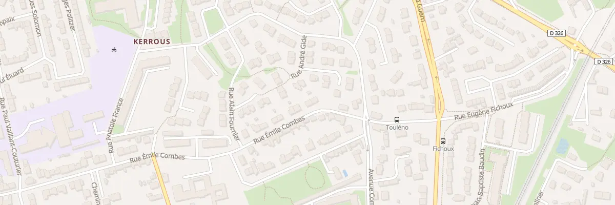 Plan du 89 Rue Emile Combes à Lanester