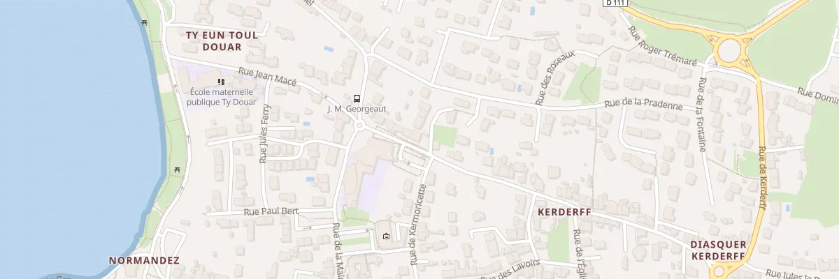 Plan du 10 Rue de Kerderff à Locmiquélic