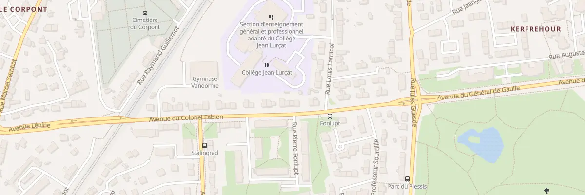 Plan du 17 Av Col Fabien à Lanester