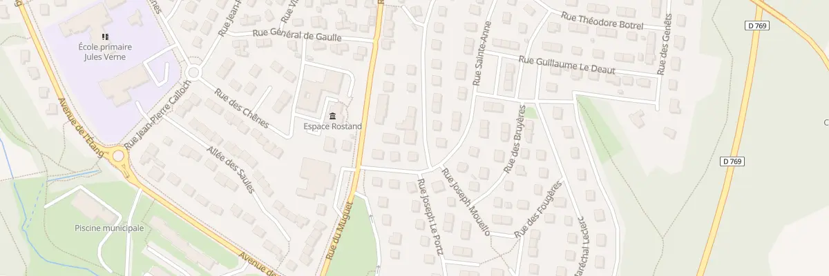 Plan du 19 Rue Auguste Brizeux à Caudan