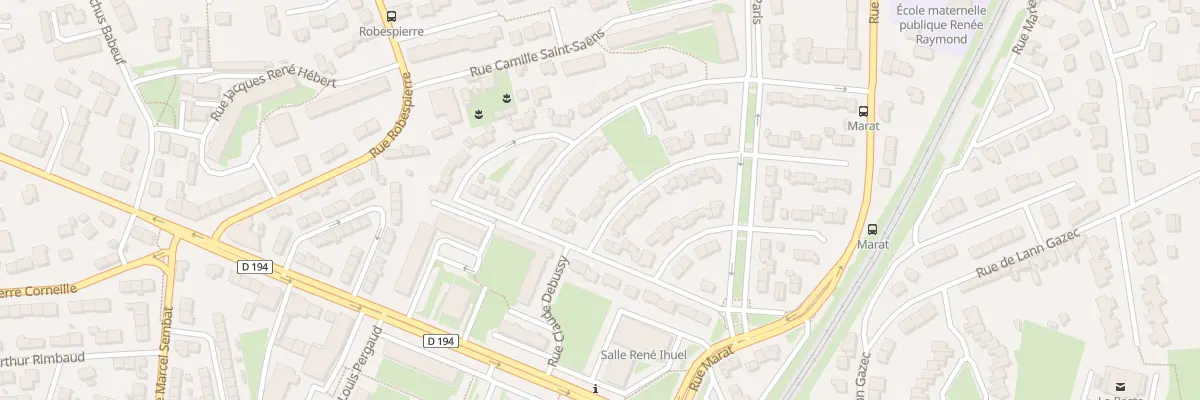 Plan du 14 Rue Jules Massenet à Lanester