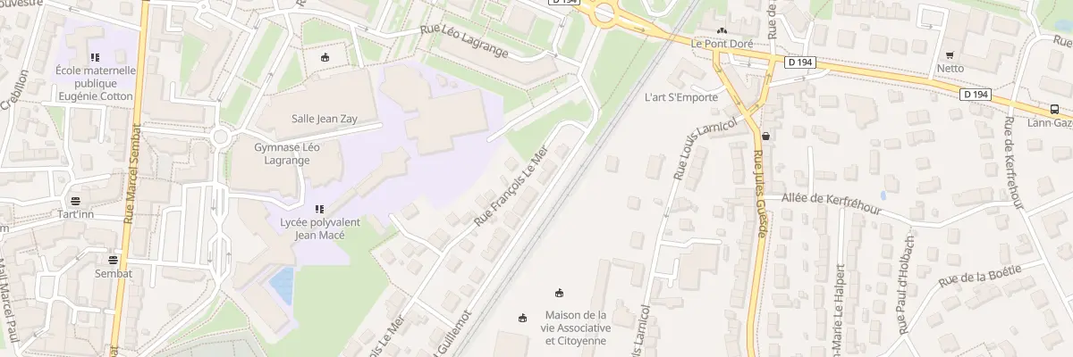 Plan du 72 Rue Raymond Guillemot à Lanester