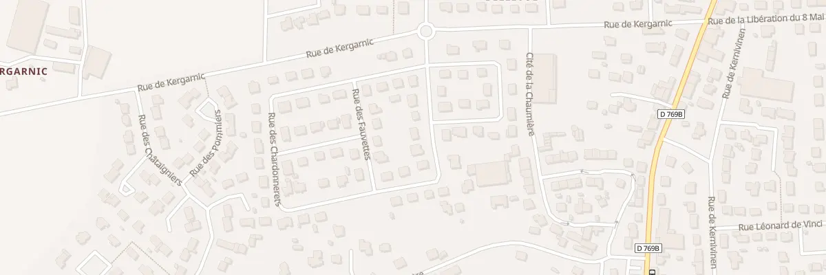 Plan du 8 Rue des Fauvettes à Plouay