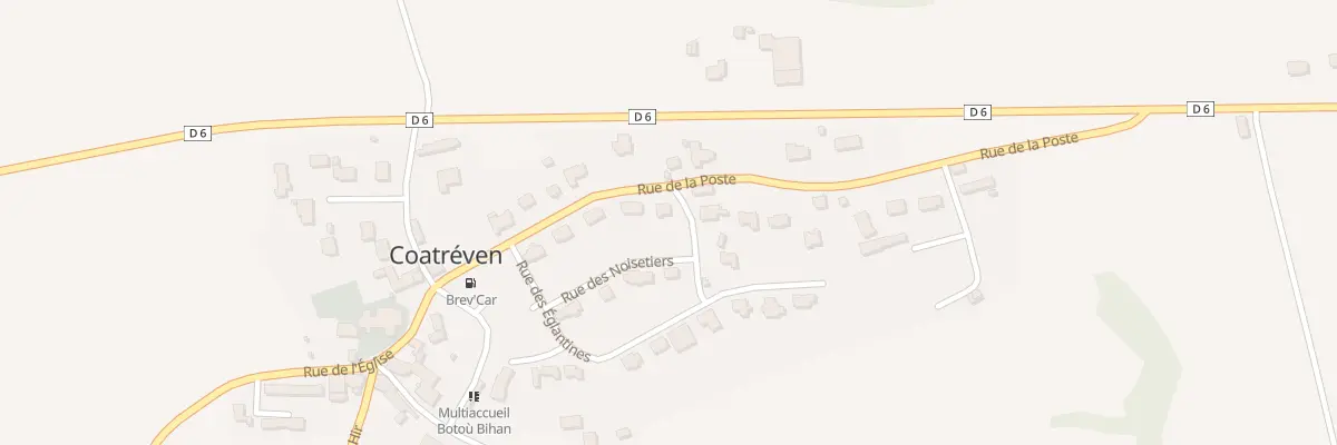 Plan du 19 Rue de la Poste à Coatréven