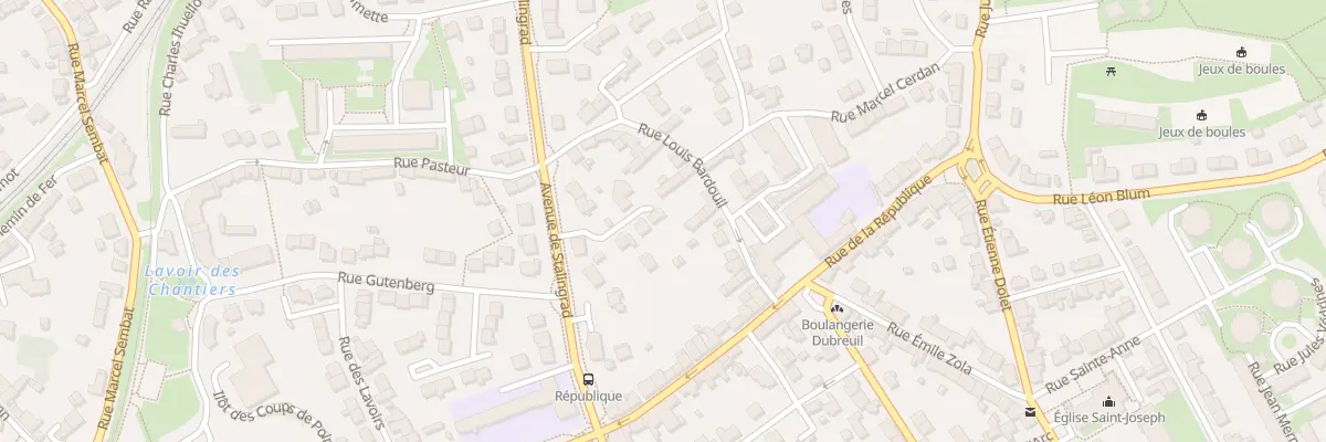 Plan du 10 Rue Germaine Le Clanche à Lanester
