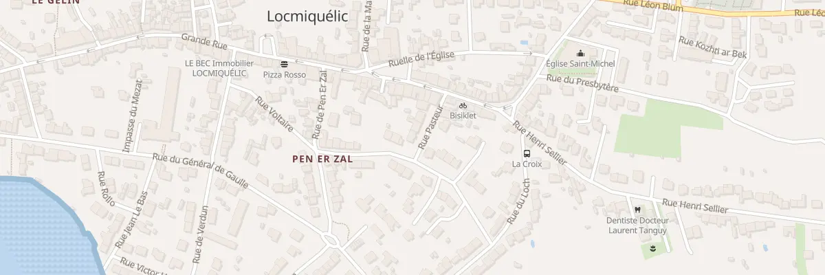 Plan du 7 Rue Pasteur à Locmiquélic