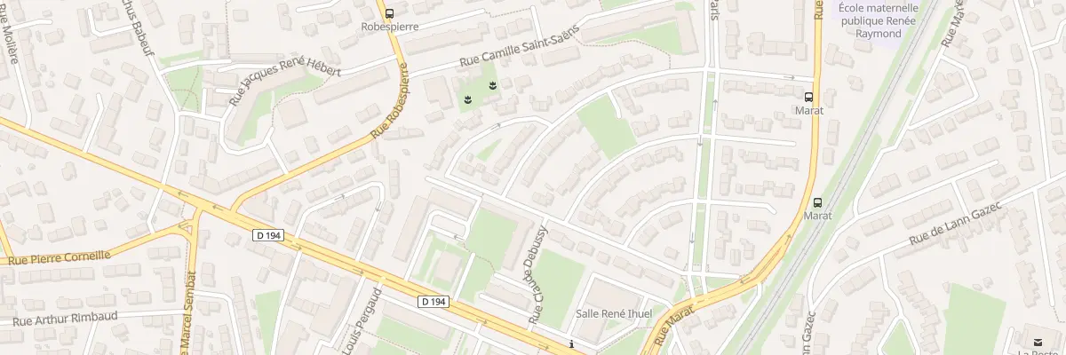 Plan du 33 Rue Charles Gounod à Lanester