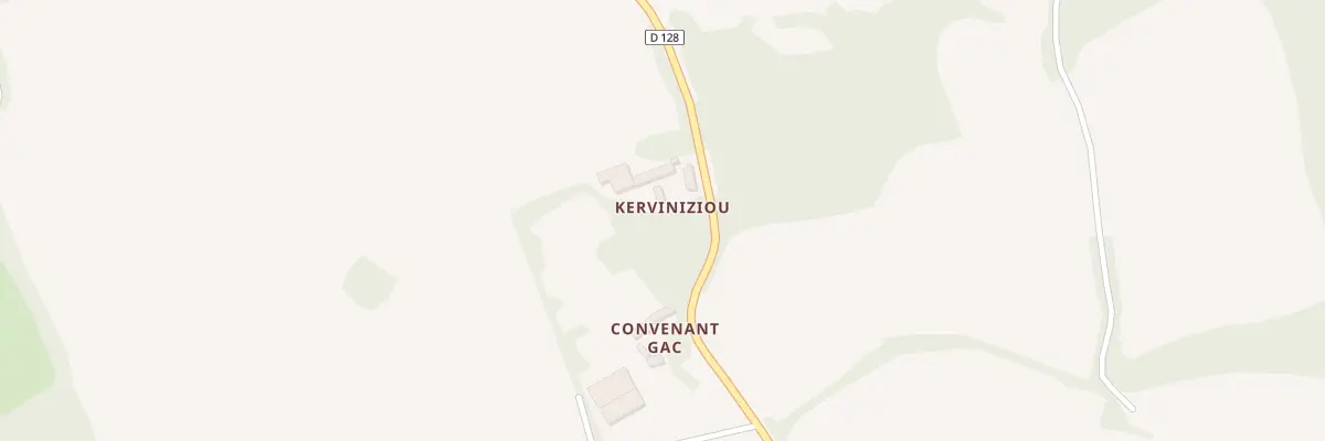 Plan de Kerviniziou à Camlez