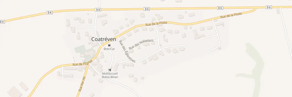 Plan du 3 Rue des Noisetiers à Coatréven