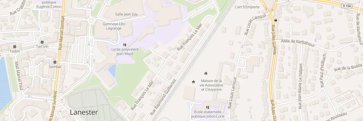 Plan du 66 Rue Raymond Guillemot à Lanester