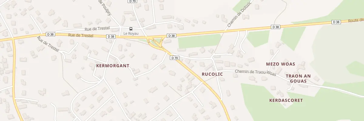 Plan du 3 Rue de Tréguier à Trévou-Tréguignec