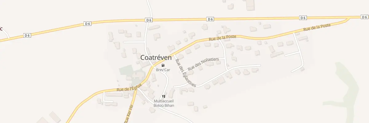 Plan du 27 Rue de la Poste à Coatréven