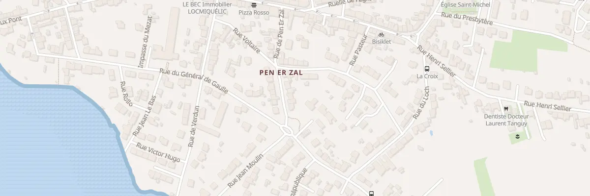 Plan du 8 Rue de Pen er Zal à Locmiquélic