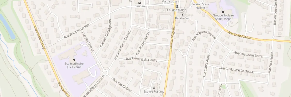 Plan du 2 Rue Vincent Auriol à Caudan