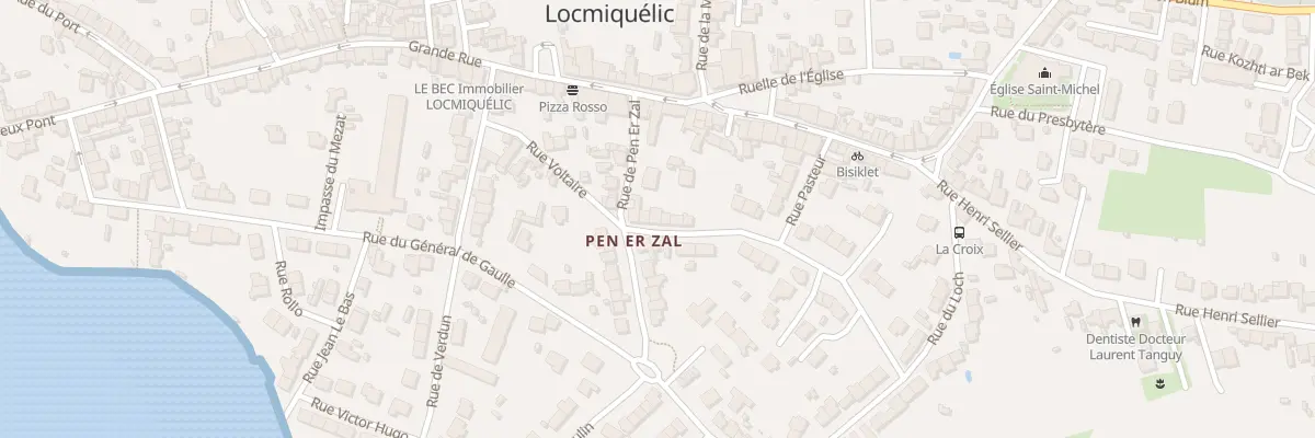 Plan du 6 Rue Emile Zola à Locmiquélic