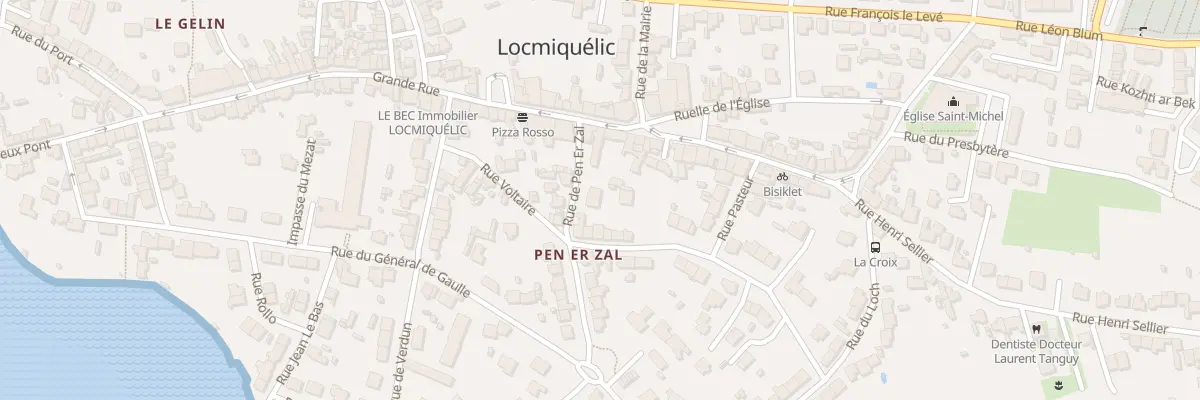 Plan du 2 Rue de Pen er Zal à Locmiquélic