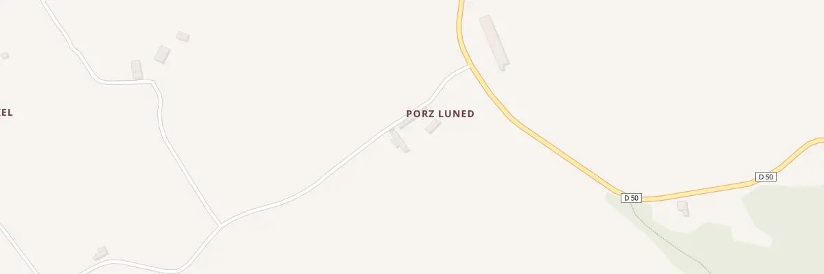 Plan du 1 Porz Luned à Bulat-Pestivien