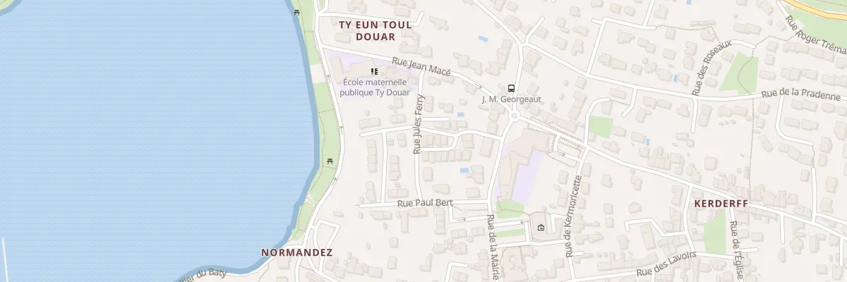 Plan du 4 All Marie-Jeanne Philippe à Locmiquélic
