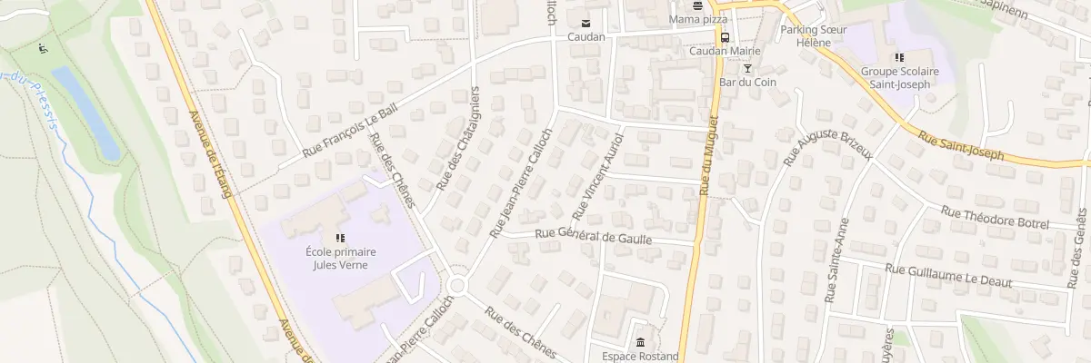 Plan du 20 Rue J P Calloch à Caudan