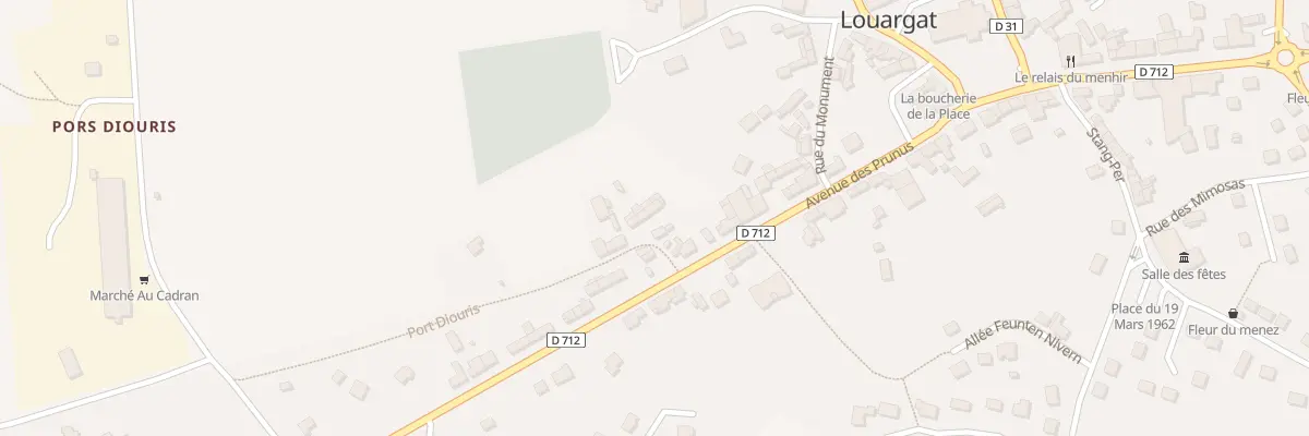 Plan du 5732 Pors An Diouris à Louargat