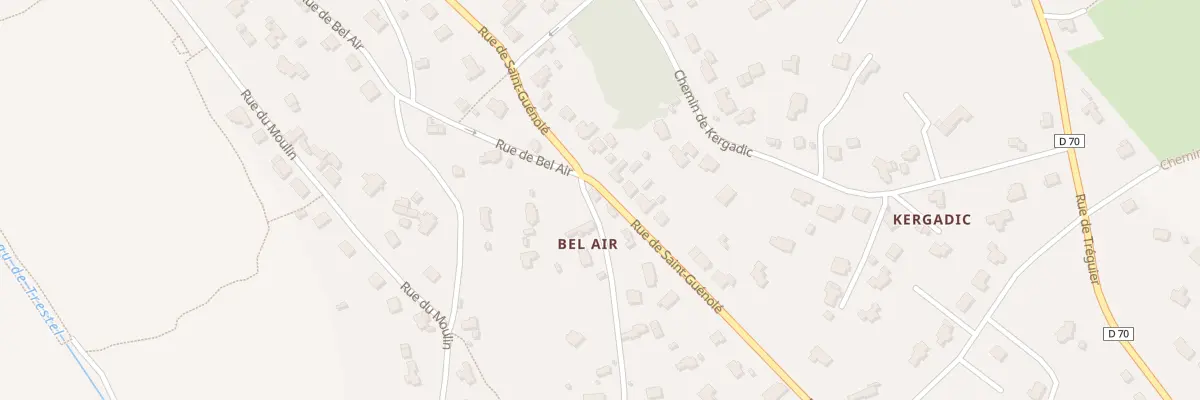 Plan du 5302 Bel Air à Trévou-Tréguignec