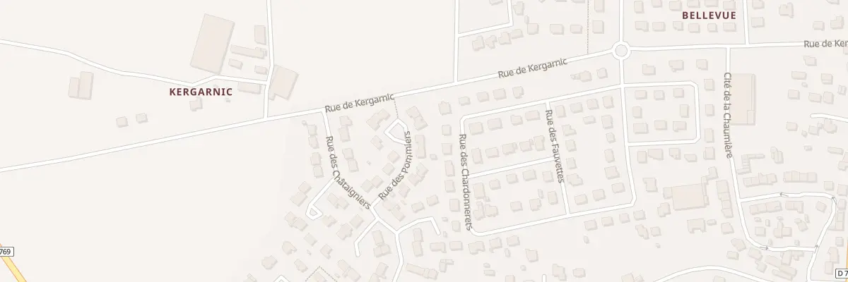 Plan du 10 Rue des Pommiers à Plouay
