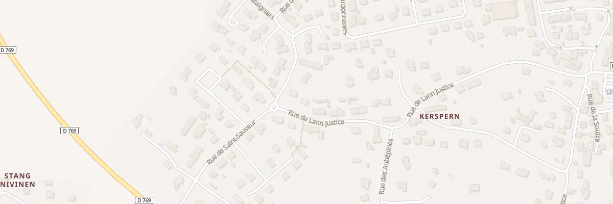 Plan du 34 Rue de Saint Sauveur à Plouay
