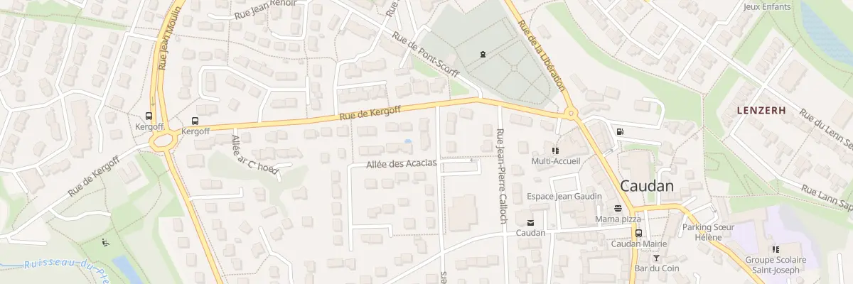 Plan du 3 Rue des Châtaigniers à Caudan