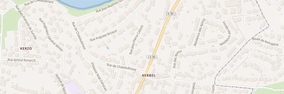 Plan du 8 Rue Jean Pierre Calloch à Port-Louis