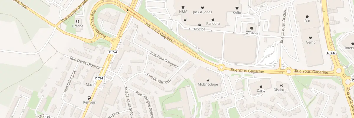 Plan du 4 Rue Paul Gauguin à Lanester