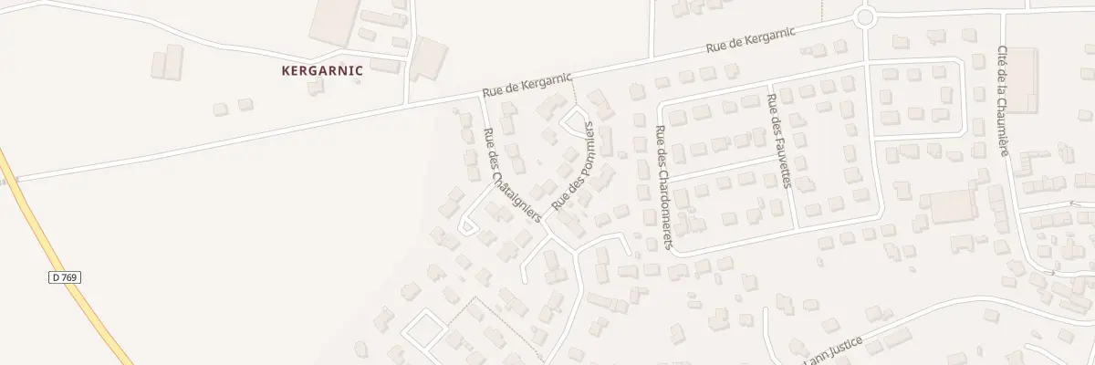 Plan du 2 Rue des Pommiers à Plouay