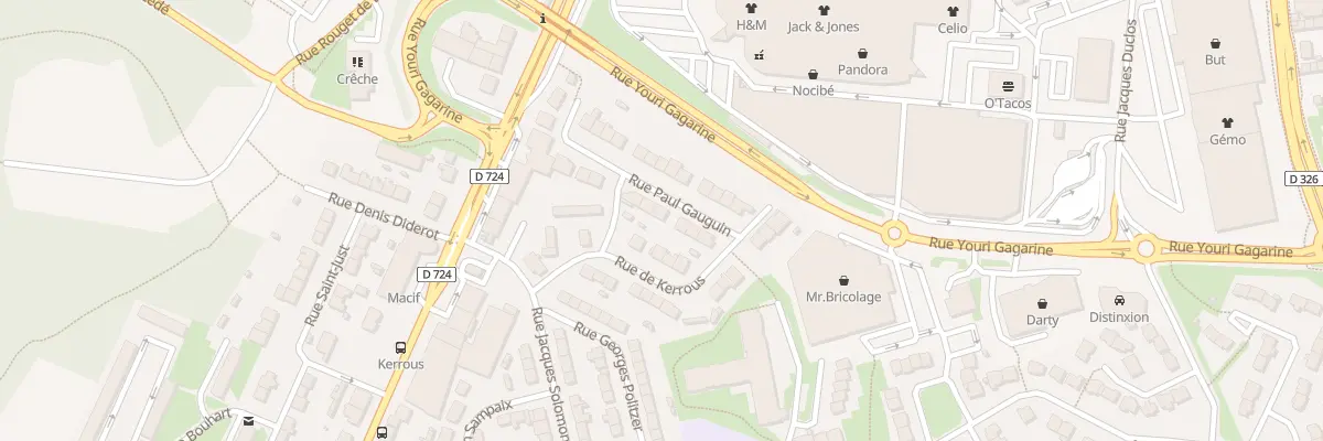 Plan du 7 Rue Paul Gauguin à Lanester