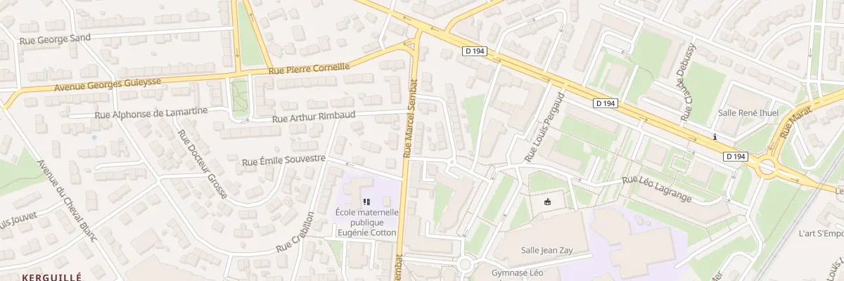 Plan du 98 Rue Marcel Sembat à Lanester
