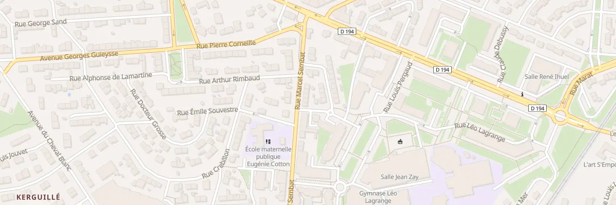 Plan du 96 Rue Marcel Sembat à Lanester