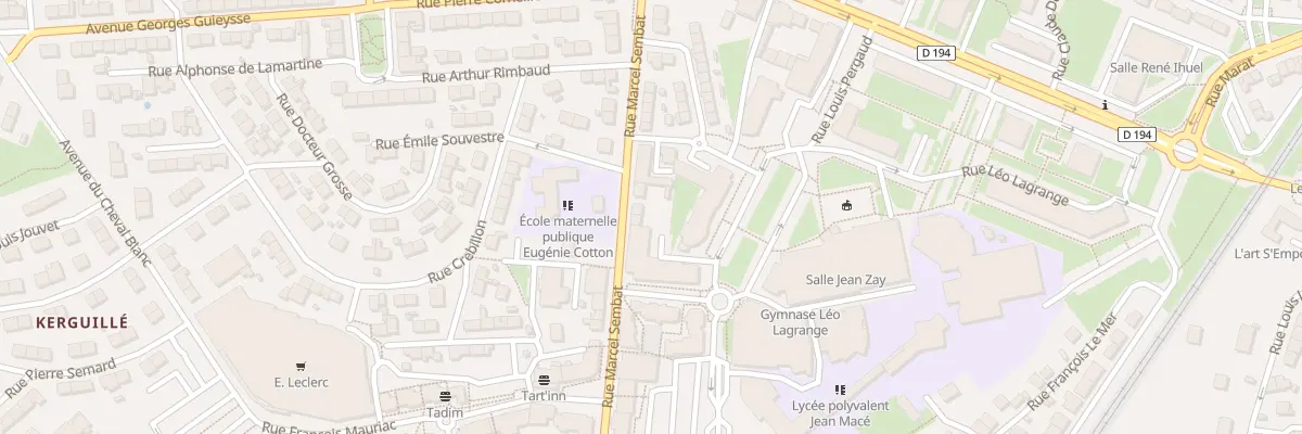 Plan du 90 Rue Marcel Sembat à Lanester